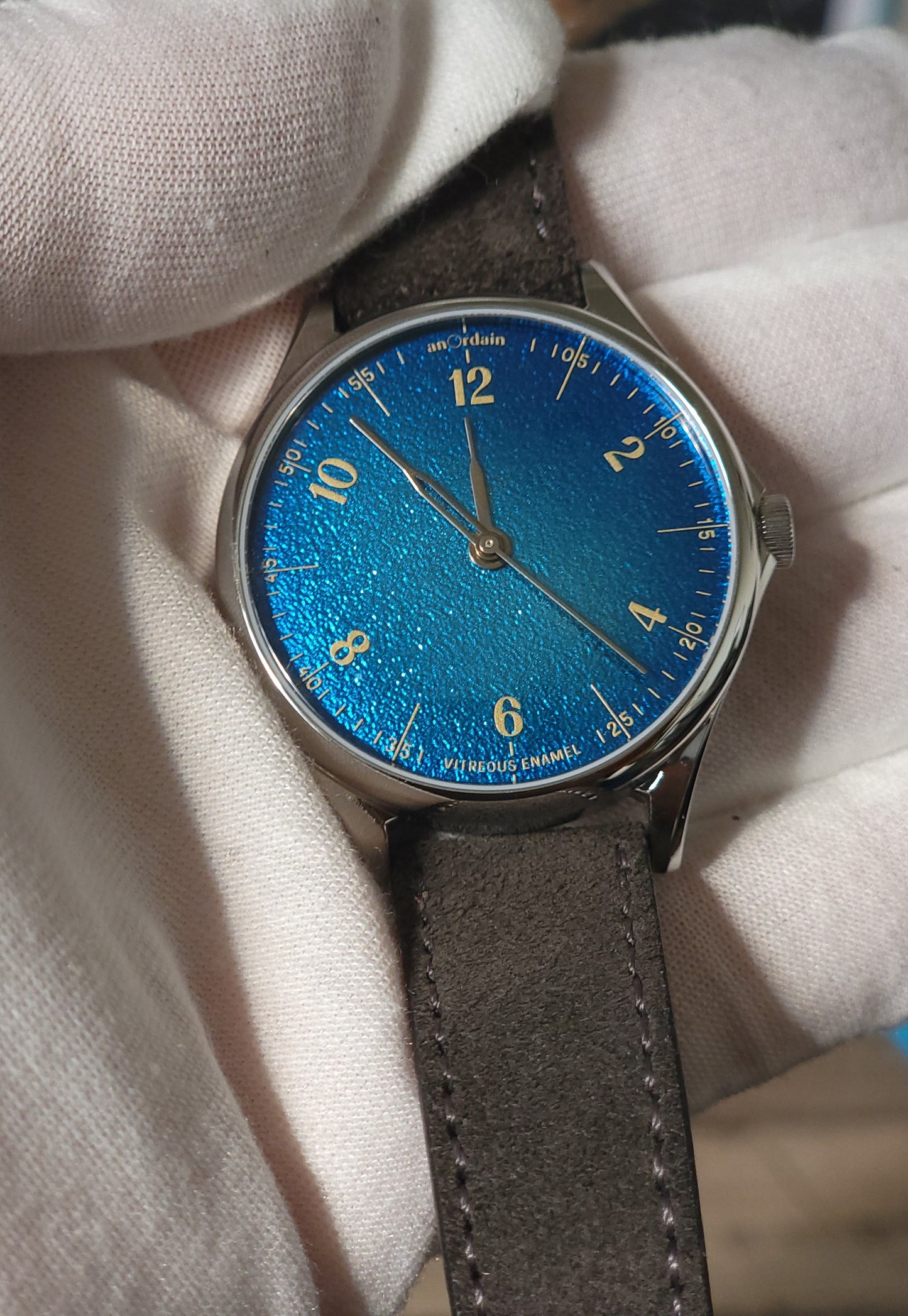 AnOrdain Model 1 Blue Fume Enamel Dial