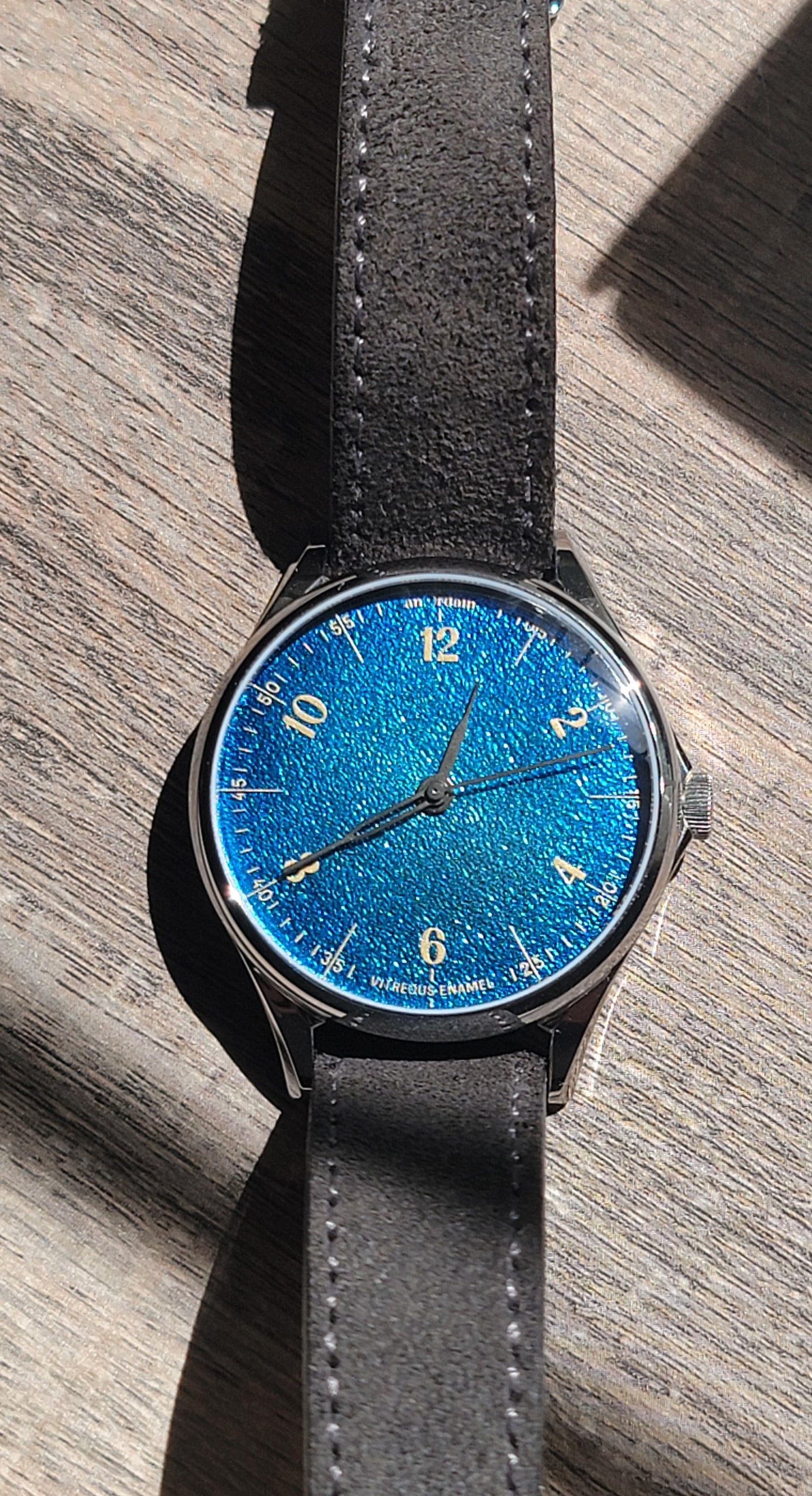 AnOrdain Model 1 Blue Fume Enamel Dial