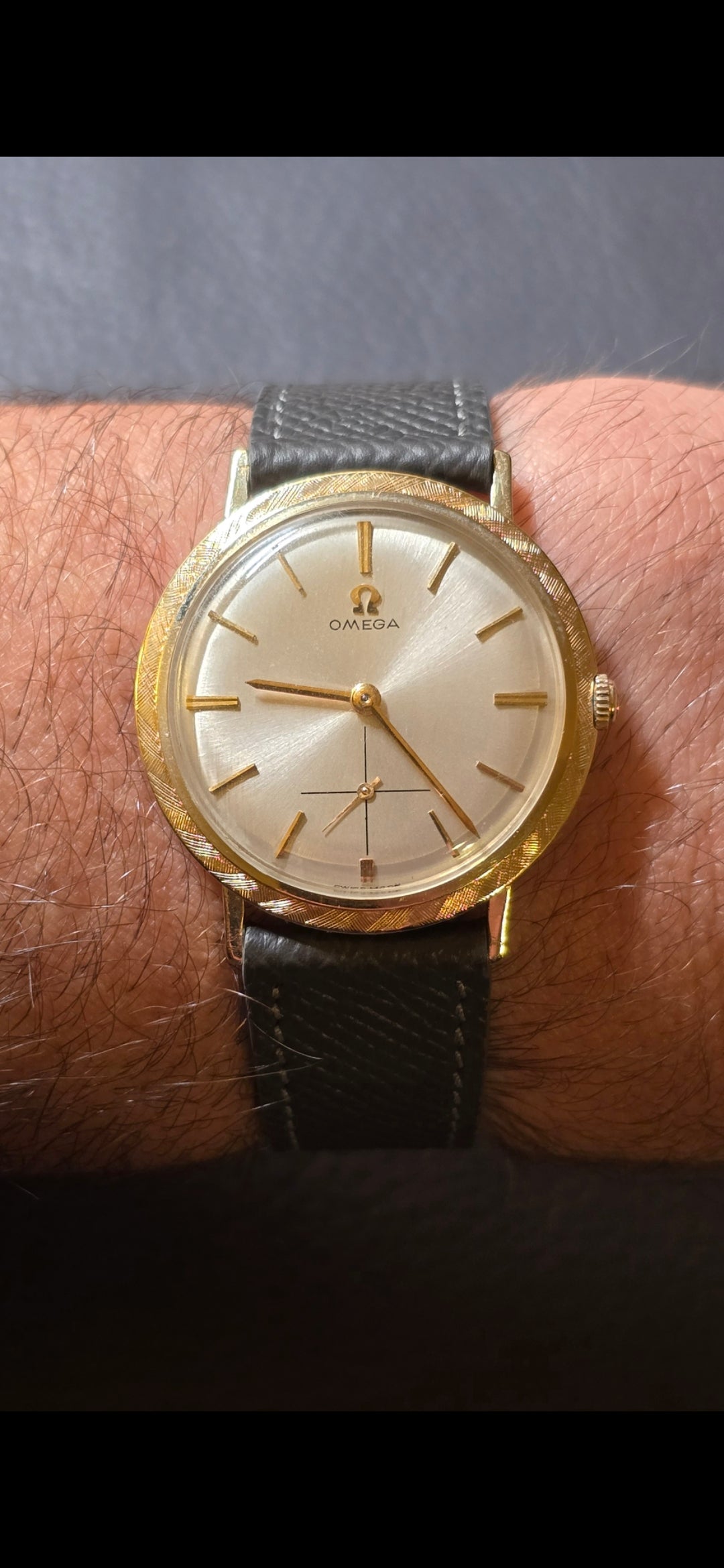 1960 Omega "Disco Volante" 14K Solid Gold