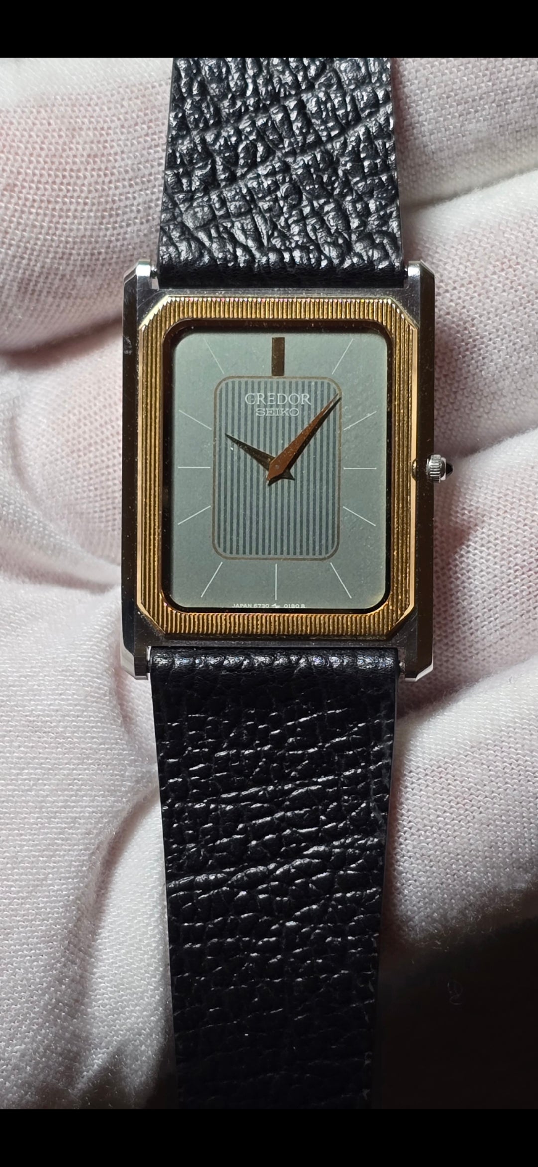 1982 Seiko Credor Tank 6730-5090